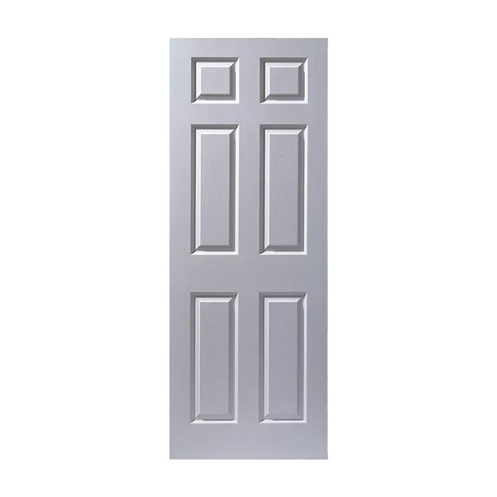 PUERTA PREFABRICADA MDF 6 TABLEROS 210 CM
