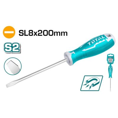 DESARMADOR CASTIGADERA 8*200 TOTAL THT268200