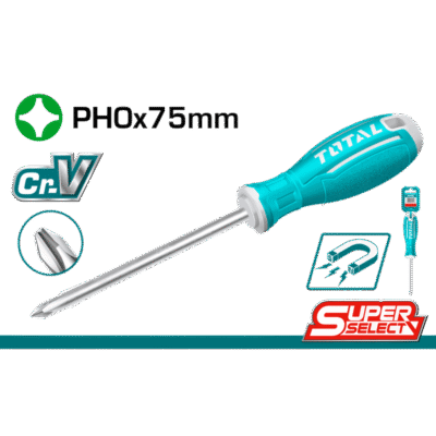 DESARMADOR PHILLIPS PH0*75 TOTAL THT26PH0075