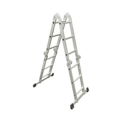 ESCALERA DE ALUMINIO 12' ESCALONES MULTIPOSICION TOOLCRAFT TC5412