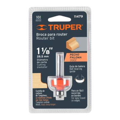 BROCA P/ROUTER 1 1/8 TRUPER 11479