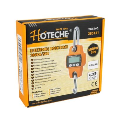 BALANZA DE COLGAR 300 KG DIGITAL DE GANCHO HOTECHE 285151
