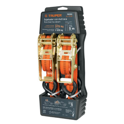 CINCHO P/AMARRE C/RARTCH 2PZ. CAP 1125 KG TRUPER 19282