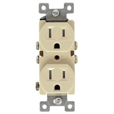 TOMACORRIENTE EMPOTRAR DOBLE S/PLACA 15AM-125V EAGLE