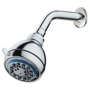 DUCHA PLASTICA REDONDA SENSILLA C/BRAZO Y CHAPETA RUBI GB0900127