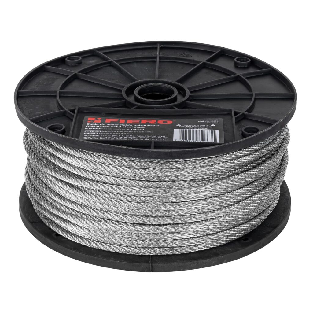 CABLE DE ACERO ROLLO MTS. FIERO