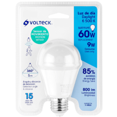 AHORRADOR C/SENSOR DE MOVIMIENTO VOLTECK