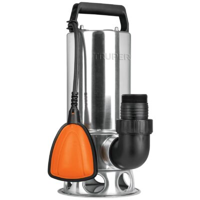 BOMBA DE AGUA SUMERGIBLE 1 1/2 HP P/AGUA SUCIA TRUPER 12608