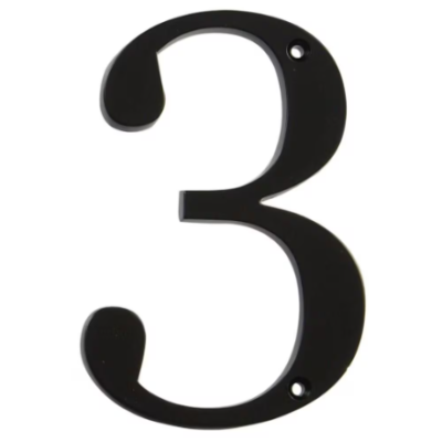 NUMERO 3 NEGRO 4"