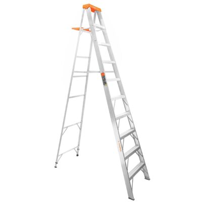 ESCALERA DE ALUMINIO 10 ESCALONES TIPO TIJERA TRUPER 10436