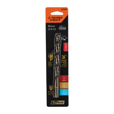 BROCA P/METAL D/COBALTO 7/16 TRUPER 12749 BLISTER