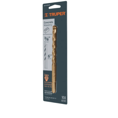BROCA P/CONCRETO 3/8 TRUPER 12759 BLISTER