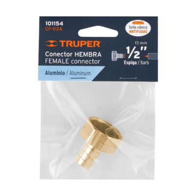 CONECTOR HEMBRA P/MANGUERA METALICO TRUPER  101154