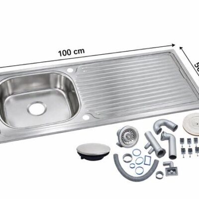 LAVATRASTOS C/ACCESORIOS 100*50CM 1 FOSA VIKINGO