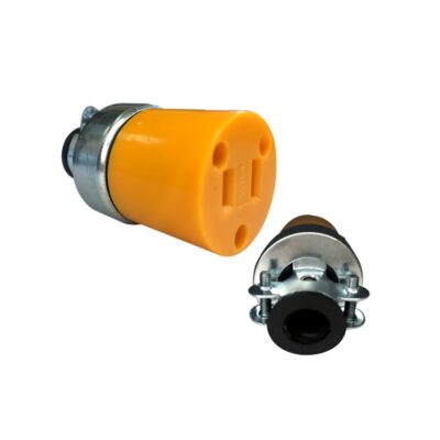 ESPIGA HEMBRA CON ABRAZADERA POLARIZADA