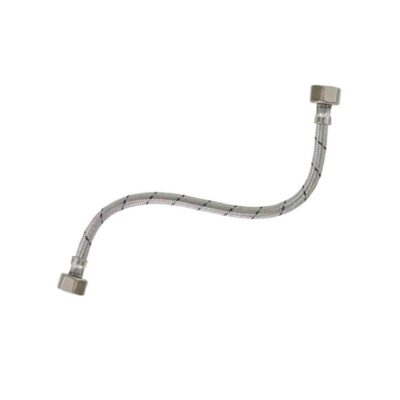 TUBO DE ABASTO P/LAV 1/2 * 1/2 40 CM. ACERO INOXIDABLE MORGAN