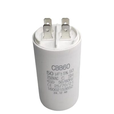 CONDENSADOR DE MARCHA 50 UF 250V CBB60-50