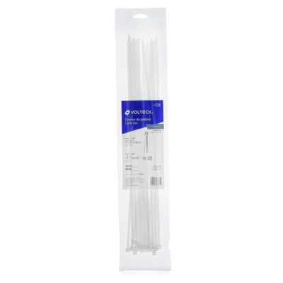CINCHO PLASTICO 16 BLANCO (25 PZS) VOLTECK 44310