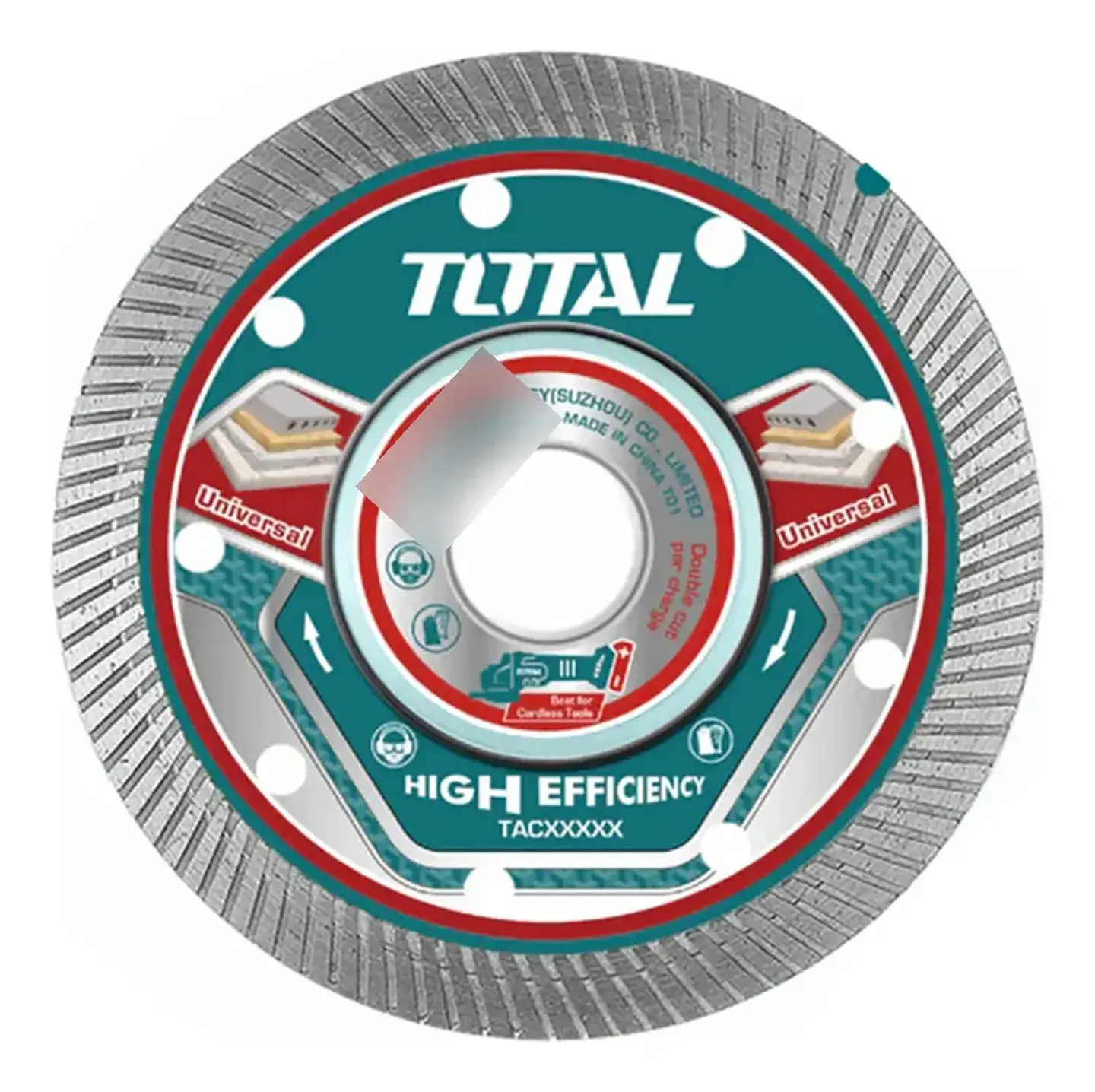 DISCO DIAMANTADO TURBO SECO/HUMEDO 4 1/2 TOTAL TAC2151151