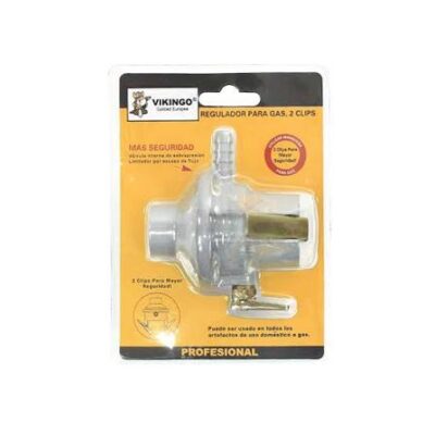 REGULADOR DE GAS 3/8 2 CLIP VIKINGO 0815