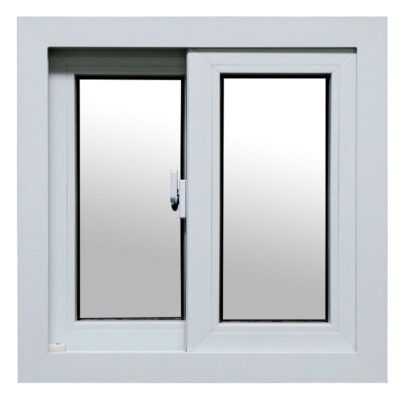 VENTANA DE PVC CORREDIZA 1X1 MTS BLANCO